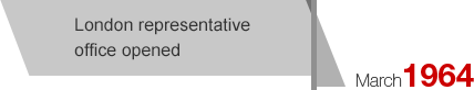 March1964 London representative office opened