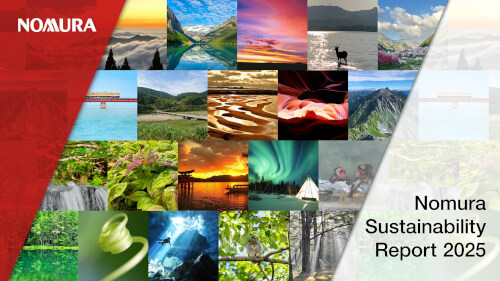 Nomura Sustainability Report 2025 cover page image