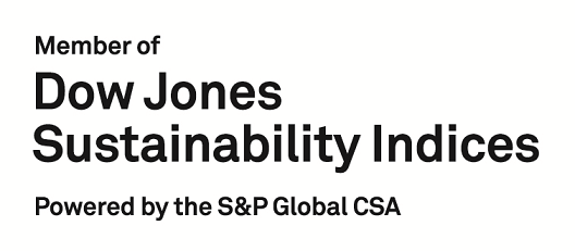Member of Dow Jones Sustainablility Indices Powered by the S&P Global CSA