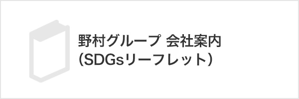 野村グループ 会社案内（SDGsリーフレット）