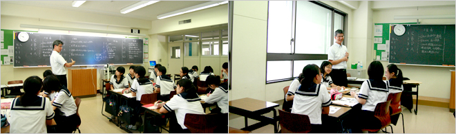写真：豊島岡女子学園 中学校・高等学校での授業