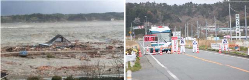 津波被害、警戒区域(2011年4月21日)(出所)南相馬市『南相馬市の現況と発展に向けた取組』